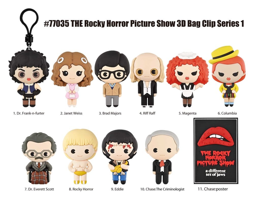 The Rocky Horror Picture Show 3D PVC Bag Clips Series 1 Blind Bag Display (24)