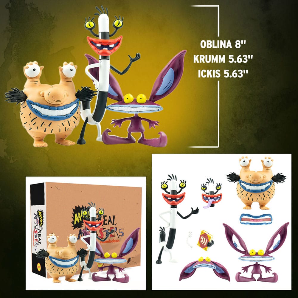 Aaahh!!! Real Monsters PVC Figure 3-Pack Ickis, Oblina & Krumm