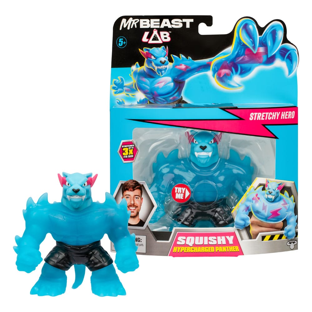 Mr. Beast Lab Goo Jit Zu Stretch Figure Pantera ipercarica 11 cm
