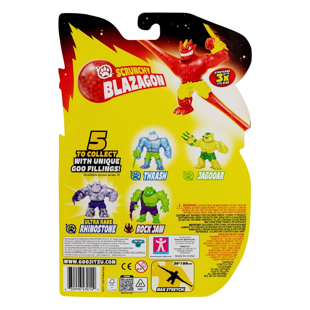 Eroi di Goo Jit Zu Meteor Madness Stretch Figure Blazagon 13 cm
