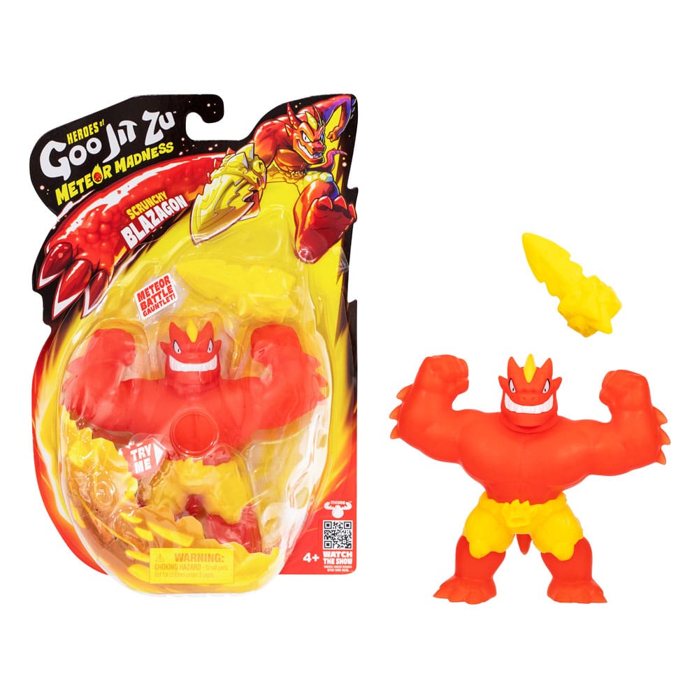 Eroi di Goo Jit Zu Meteor Madness Stretch Figure Blazagon 13 cm