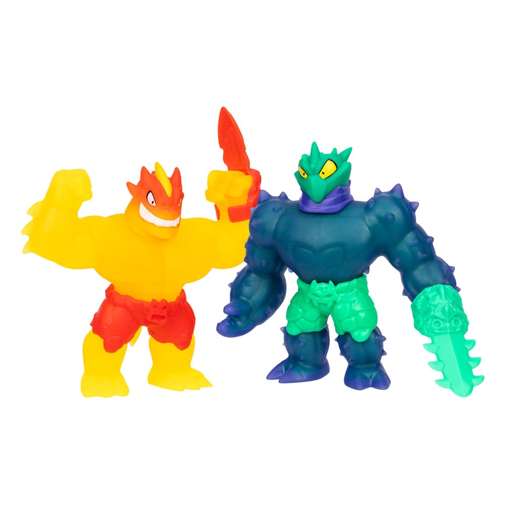 Heroes of Goo Jit Zu Meteor Madness Stretch Figures 2-Pack Flame Blazagon vs. Cacticus 13 cm