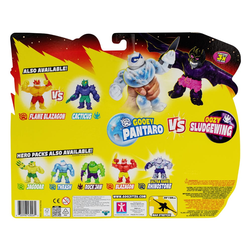 Heroes of Goo Jit Zu Meteor Madness Stretch Figures 2-Pack Pantaro vs. Sludgewing 12 cm