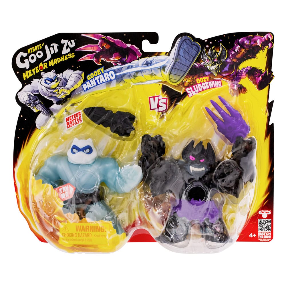 Heroes of Goo Jit Zu Meteor Madness Stretch Figures 2-Pack Pantaro vs. Sludgewing 12 cm