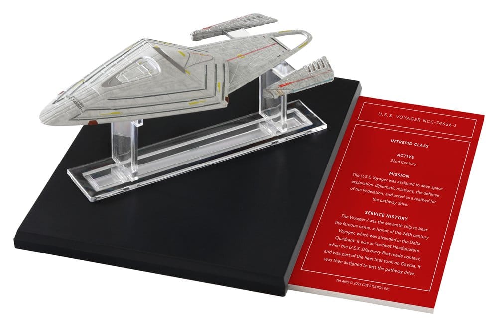 Star Trek Library Die-Cast U.S.S. Voyager NCC-74656-J 10 cm