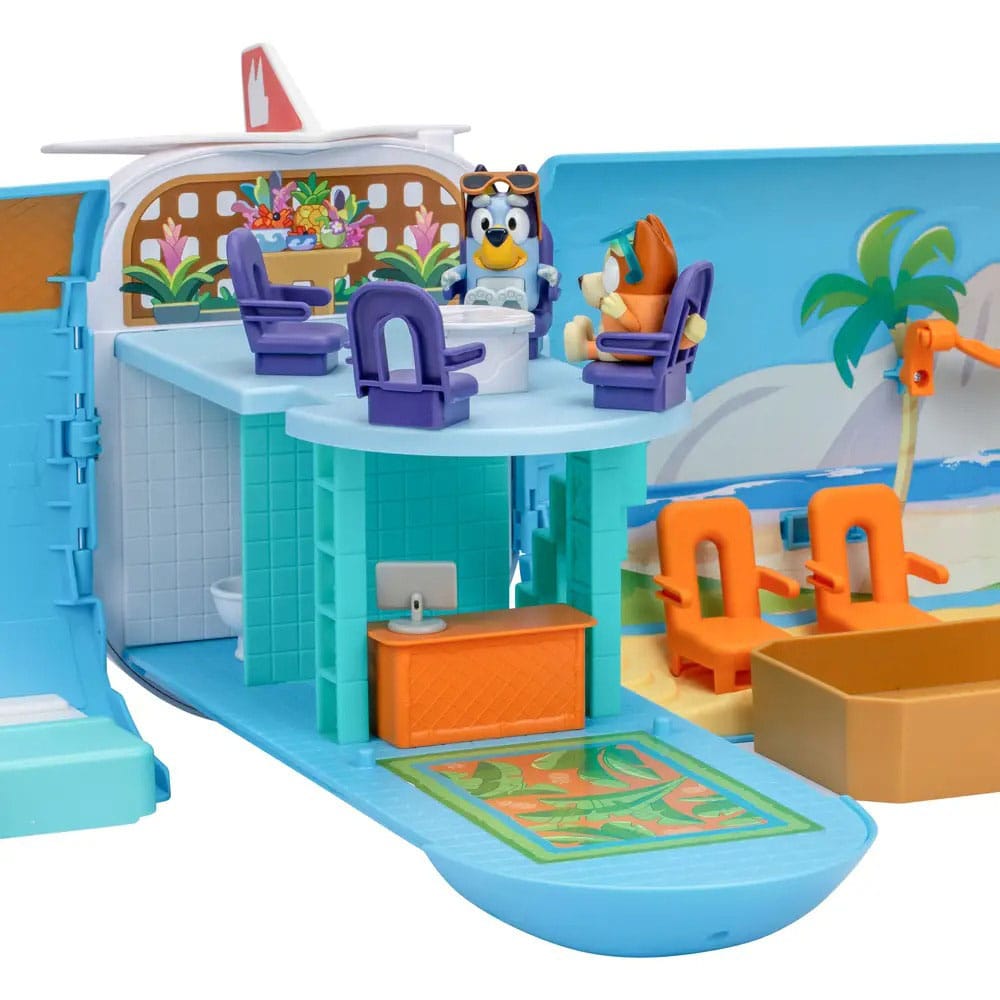 Bluey Mini Figure Playset Bluey Holiday 3in1 Set