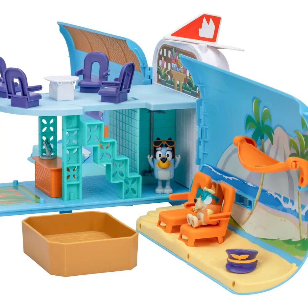 Bluey Mini Figure Playset Bluey Holiday 3in1 Set