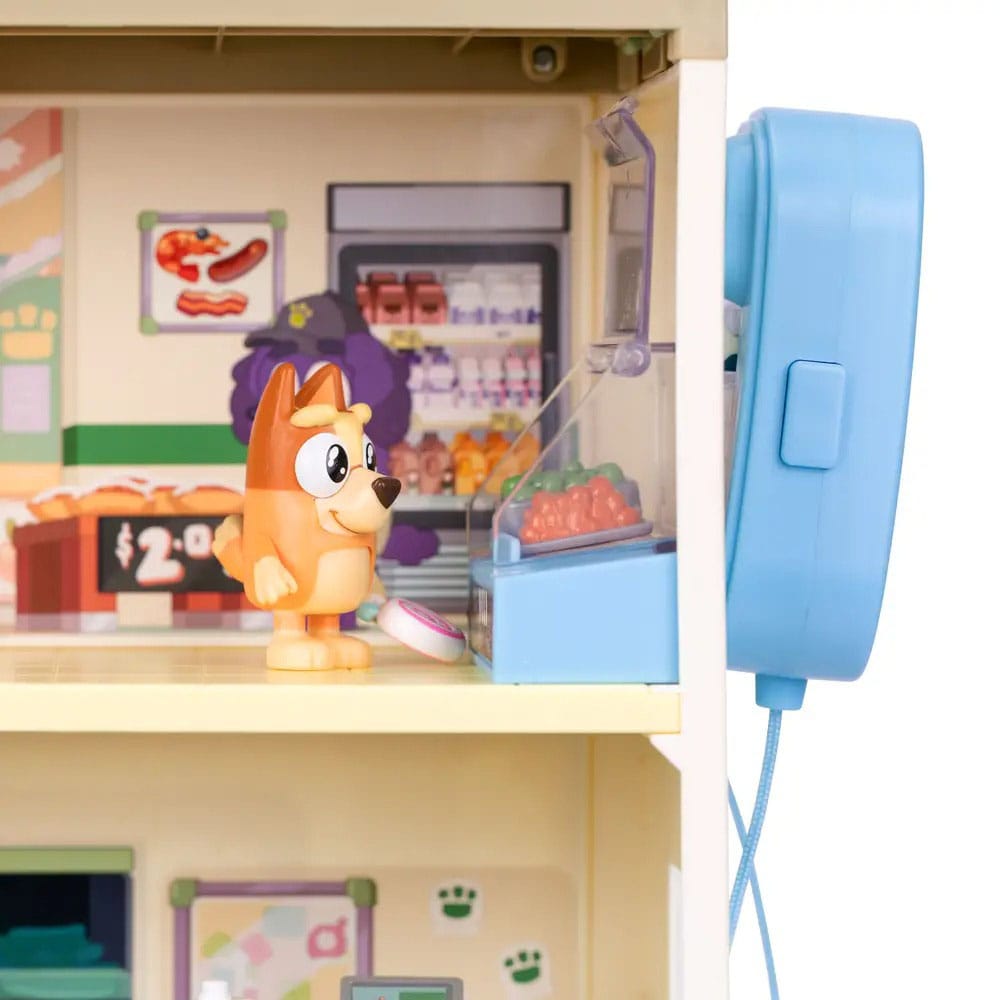 Bluey Mini Figure Playset Bluey Let's Play Chef Supermarket