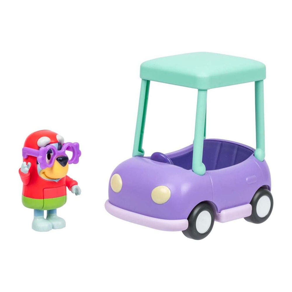 Bluey  Mini Figure Playset Janet & Granny Car
