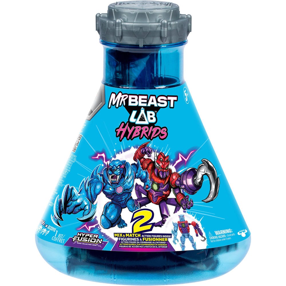 Mr. Beast Lab Hybrids Series 2 Mini Figuren 2er-Pack Spider vs Energy Panther 11 cm