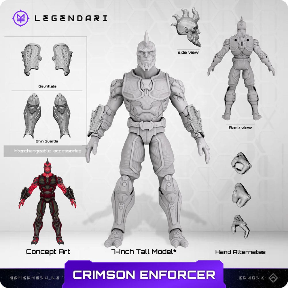 Legendari Actionfigur 1/10 Crimson Enforcer 6 inches