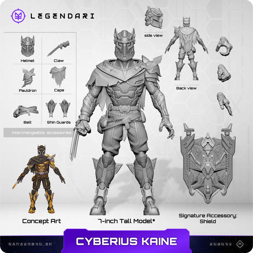 Legendari Actionfigure 1/10 Cyberius Kaine 18 cm