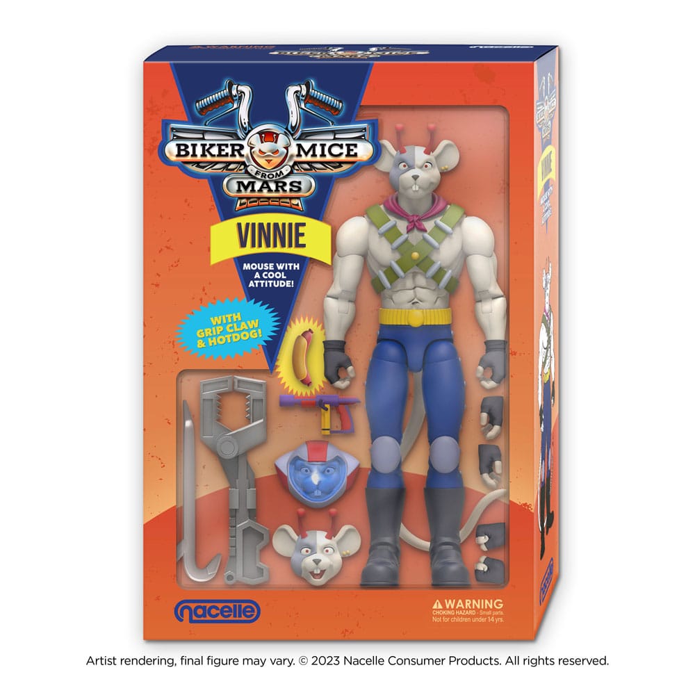 Biker Mice From Mars Vinnie Action Figure 17cm