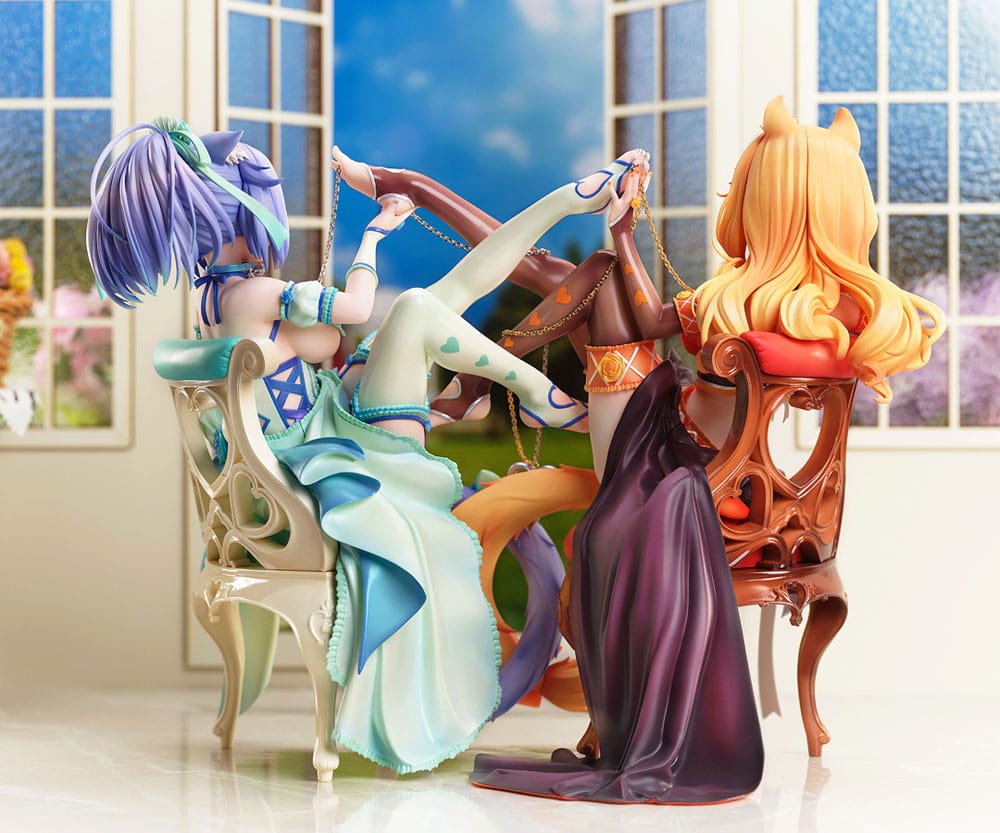 Statua Nekopara in PVC 1/7 replica in acero 19 cm