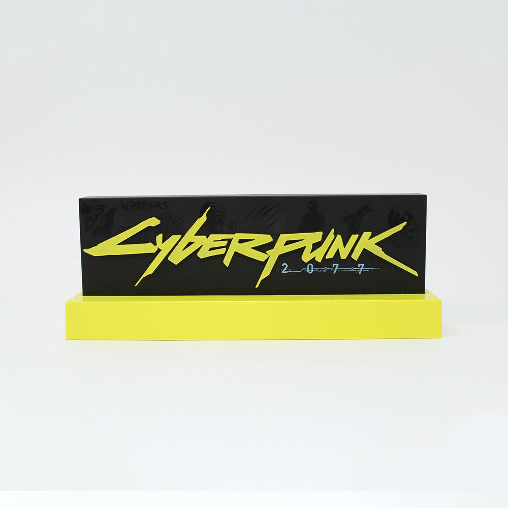 Logo luminoso a LED Cyberpunk 2077 da 22 cm