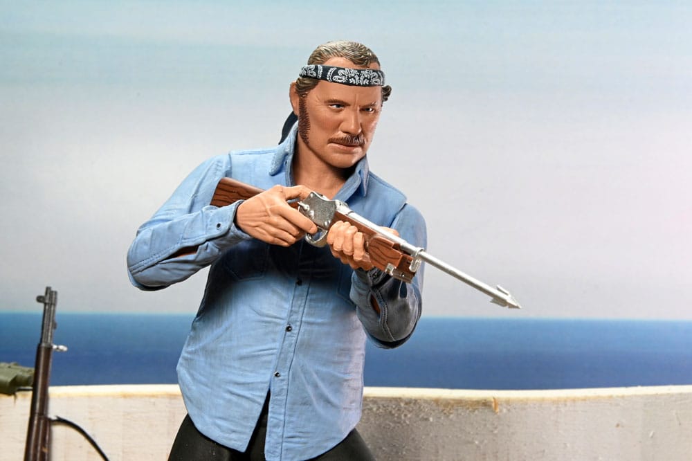 Jaws Action Figure Ultimate Sam Quint 50th Anniversary Figure 18 cm