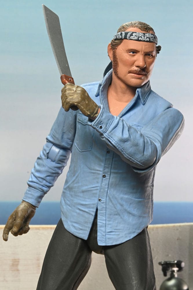 Jaws Action Figure Ultimate Sam Quint 50th Anniversary Figure 18 cm