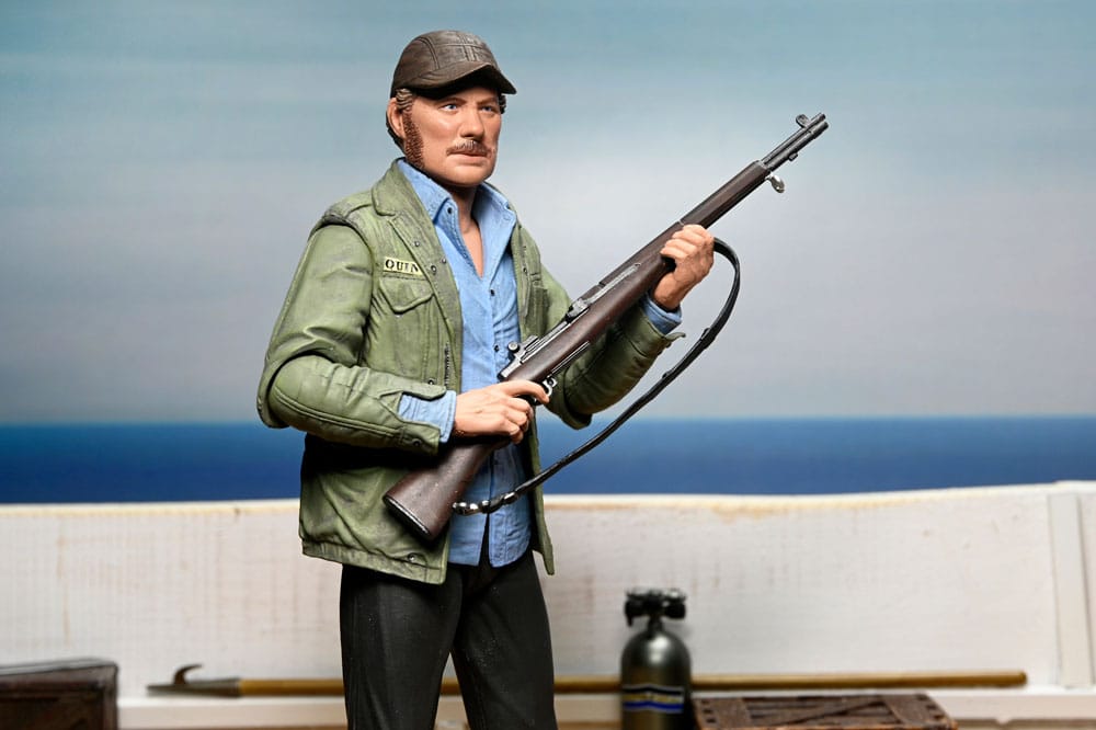 Jaws Action Figure Ultimate Sam Quint 50th Anniversary Figure 18 cm