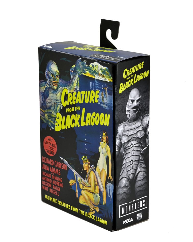 Universal Monsters Action Figure Ultimate Creature from the Black Lagoon (B&W) 18 cm