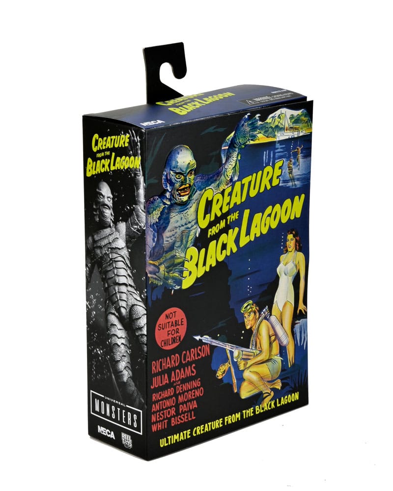 Universal Monsters Action Figure Ultimate Creature from the Black Lagoon (B&W) 18 cm