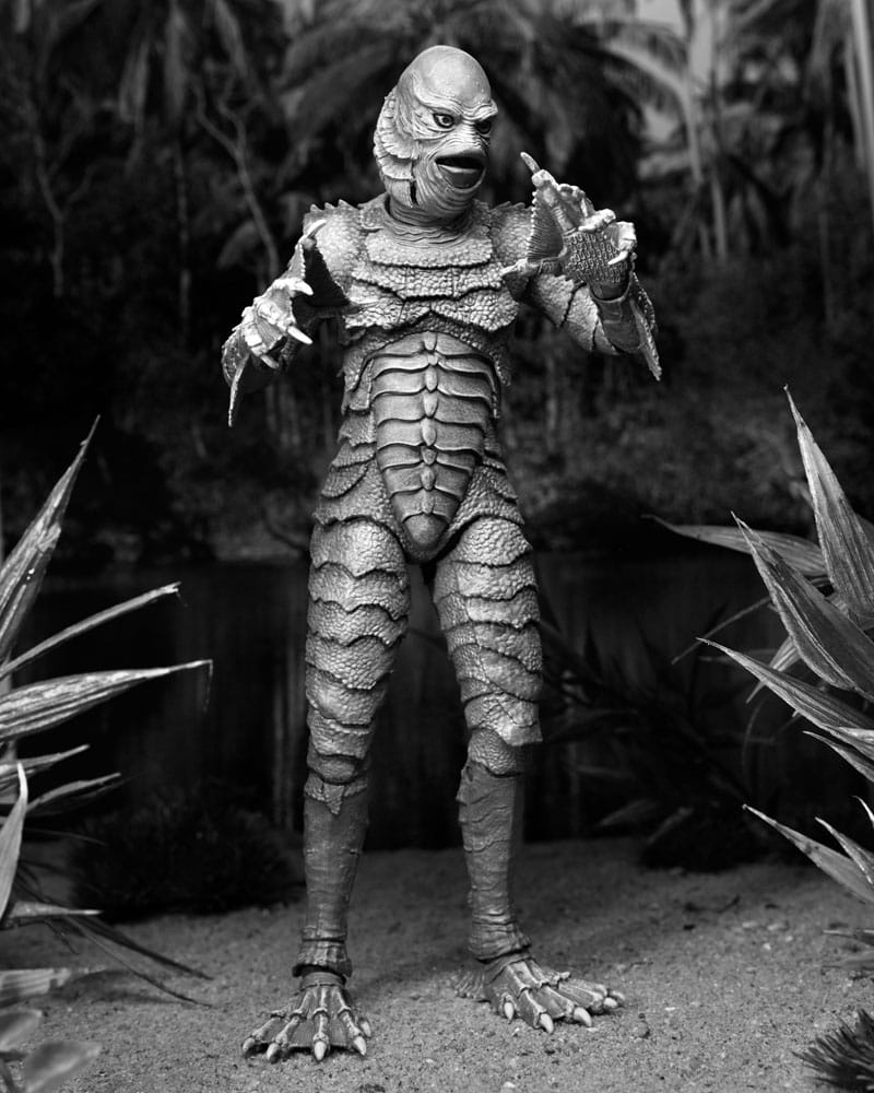 Universal Monsters Action Figure Ultimate Creature from the Black Lagoon (B&W) 18 cm
