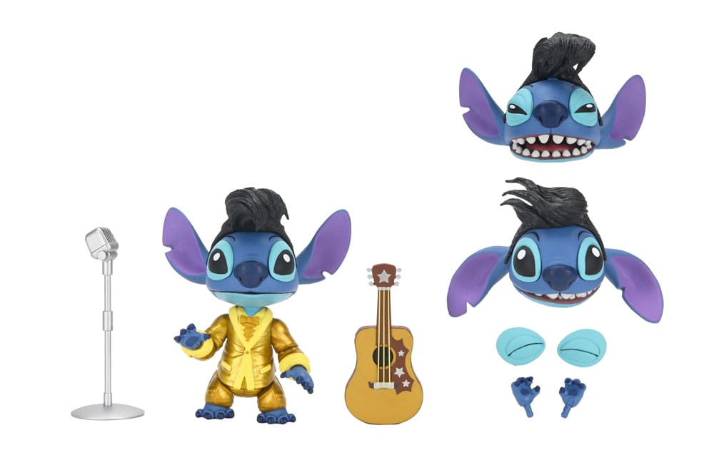 Lilo &amp; Stitch Action Figure Ultimate Gold Suit Elvis Stitch 18 cm