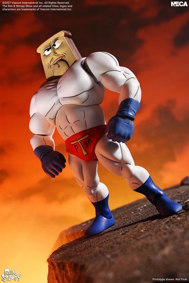 The Ren & Stimpy Show Action Figure Ultimate Powdered Toast Man 18 cm