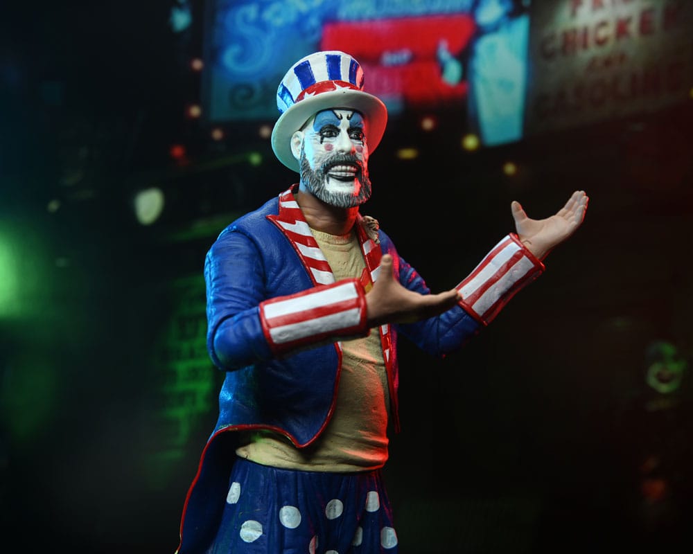 House of 1000 Corpses Action Figure Captain Spaulding (Tailcoat) 20th Anniversary 18 cm