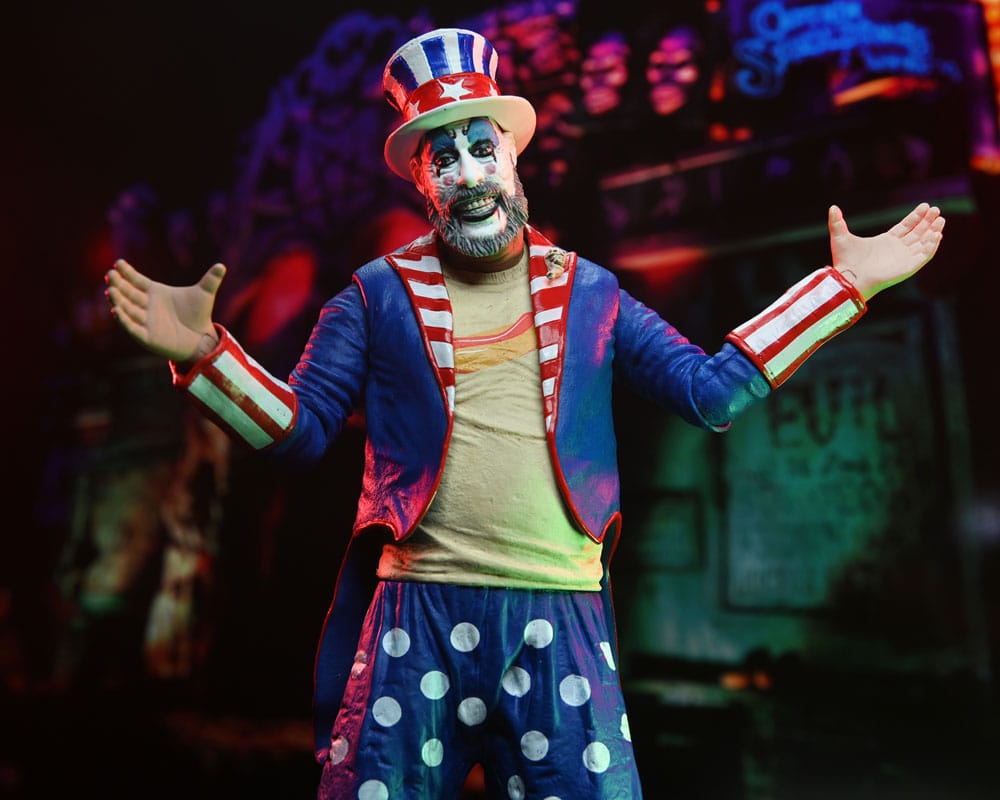House of 1000 Corpses Action Figure Captain Spaulding (Tailcoat) 20th Anniversary 18 cm