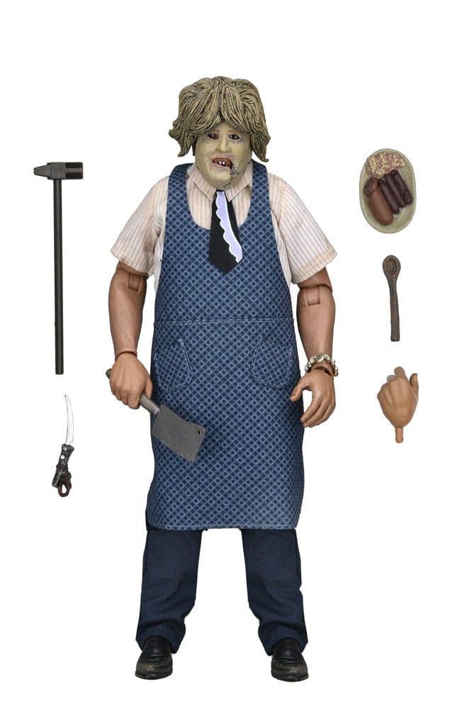 Texas Chainsaw Massacre Clothed Action Figure Leatherface with Old Lady Mask 20 cm