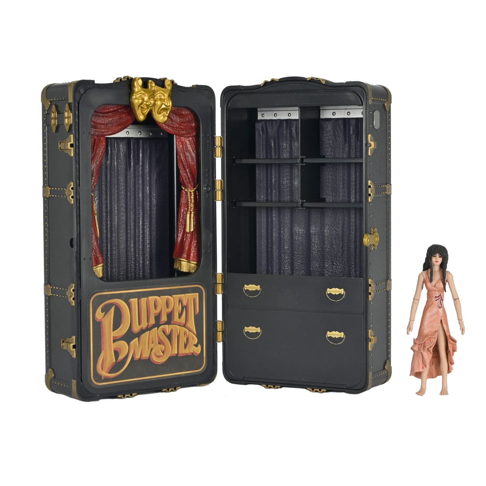 Puppet Master Action Figure 2 Pack Toulon's Puppet Case &amp; Leech Woman 11 cm