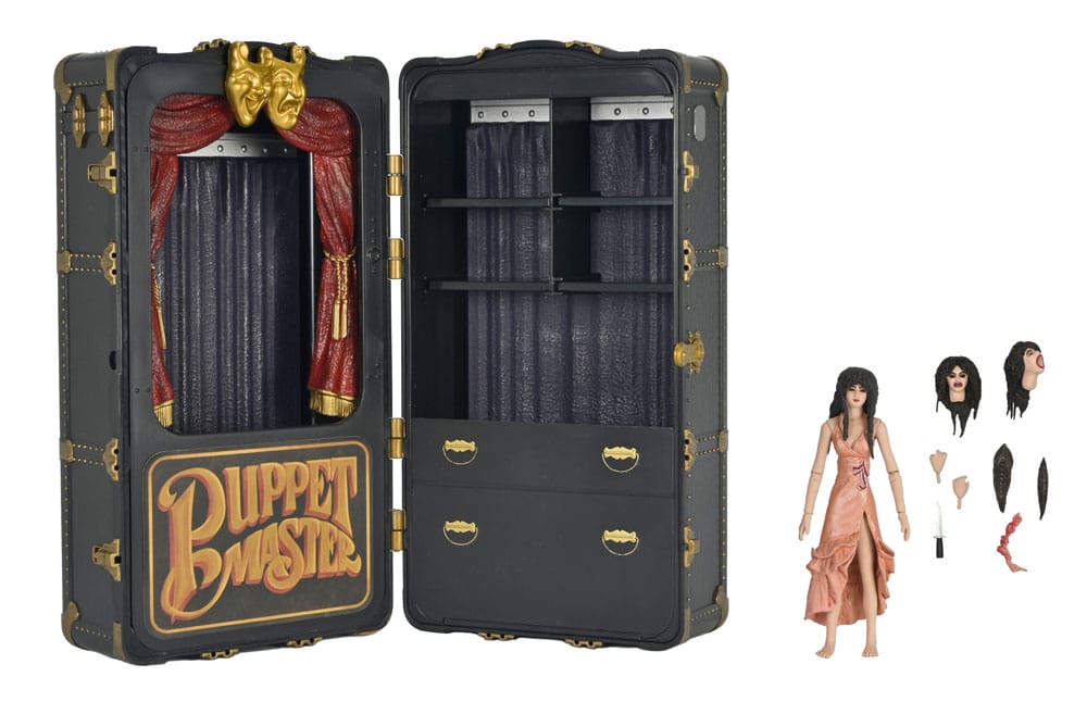 Puppet Master Action Figure 2 Pack Toulon's Puppet Case &amp; Leech Woman 11 cm