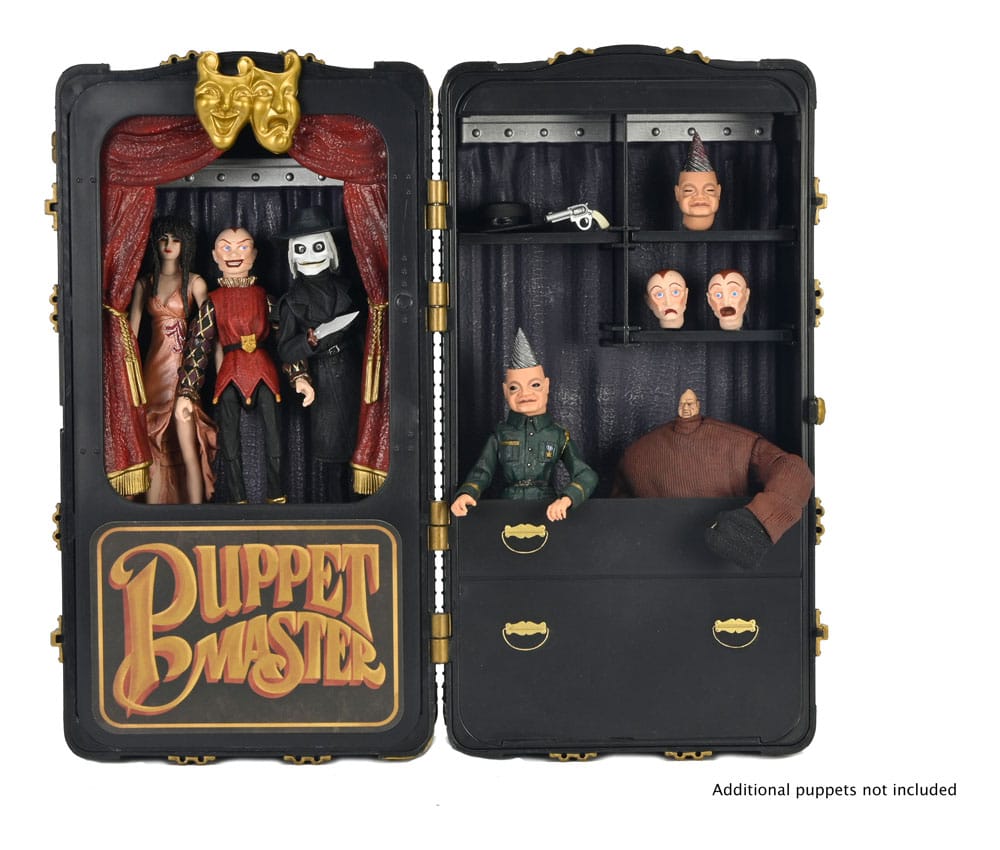 Puppet Master Action Figure 2 Pack Toulon's Puppet Case & Leech Woman 11 cm