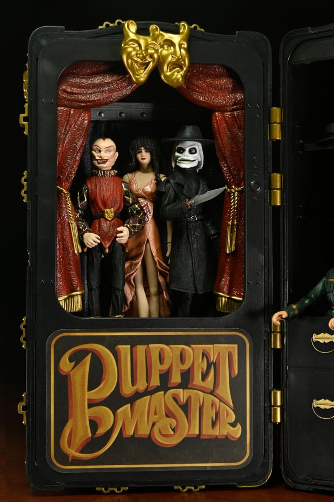 Puppet Master Action Figure 2 Pack Toulon's Puppet Case &amp; Leech Woman 11 cm