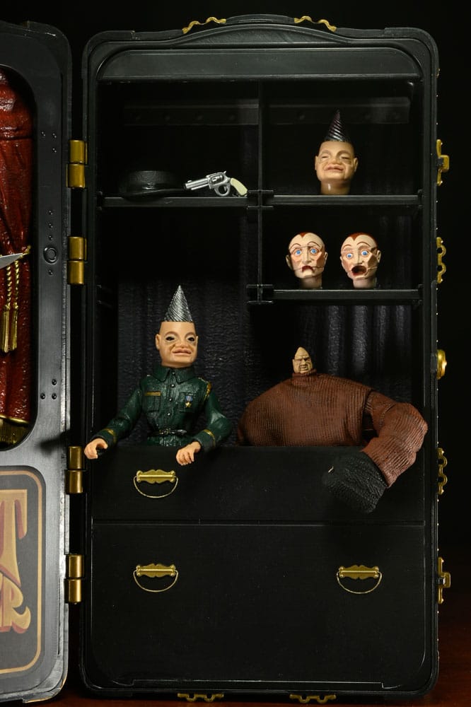 Puppet Master Action Figure 2 Pack Toulon's Puppet Case & Leech Woman 11 cm