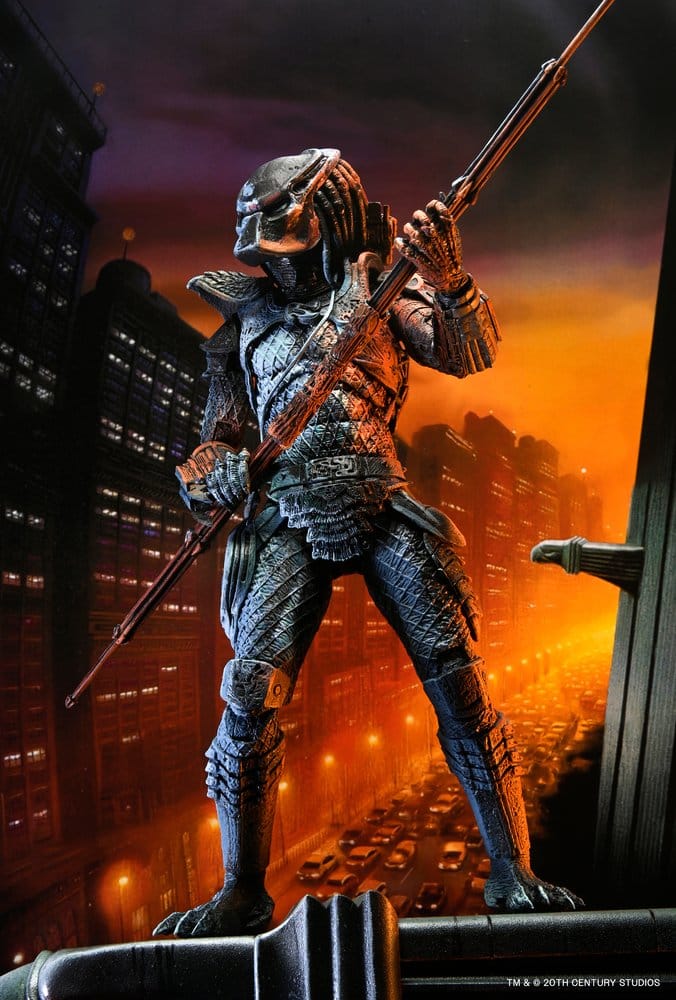 Predator 2 Action Figure City Hunter Poster Series 18 cm