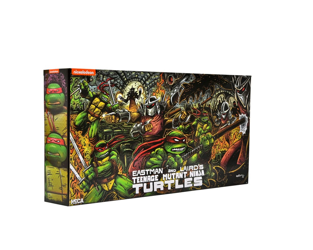 Teenage Mutant Ninja Turtles (Mirage Comics) 4-Pack Action Figures Leonardo, Raphael, Michelangelo, Donatello 18 cm