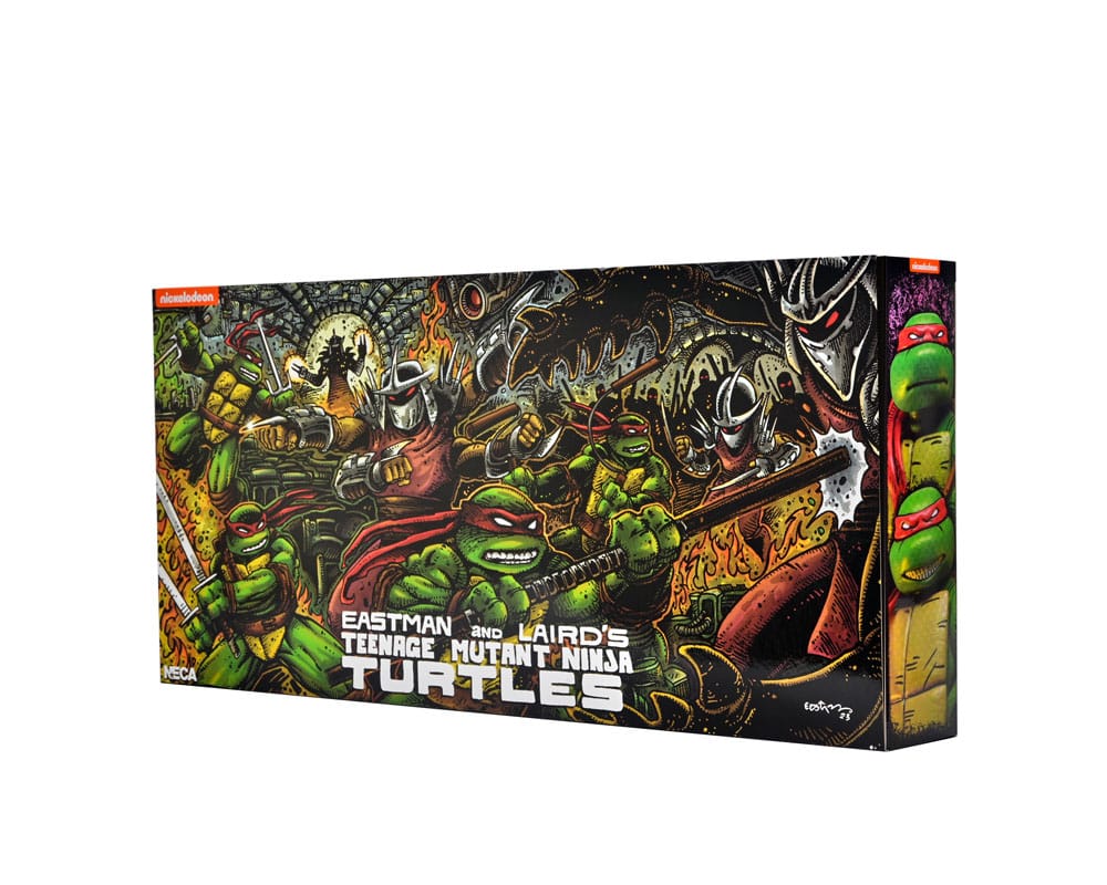 Teenage Mutant Ninja Turtles (Mirage Comics) 4-Pack Action Figures Leonardo, Raphael, Michelangelo, Donatello 18 cm