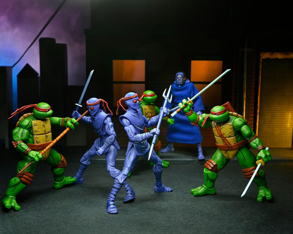 Teenage Mutant Ninja Turtles (Mirage Comics) 4-Pack Action Figures Leonardo, Raphael, Michelangelo, Donatello 18 cm