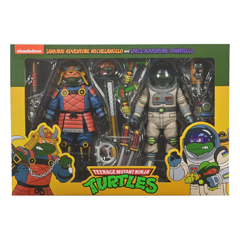 Teenage Mutant Ninja Turtles (Cartoon) Action Figure 2 Pack Space Adventure &amp; Samurai Turtles 18 cm