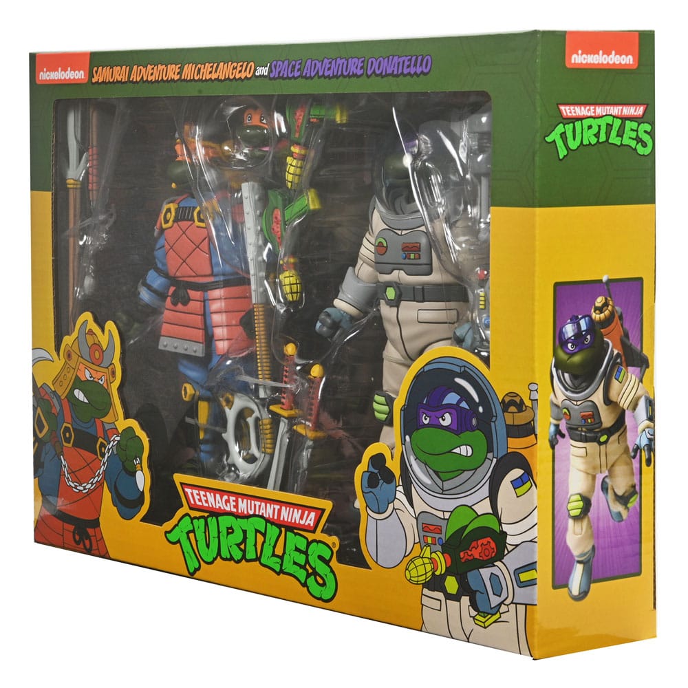 Teenage Mutant Ninja Turtles (Cartoon) Action Figure 2 Pack Space Adventure &amp; Samurai Turtles 18 cm