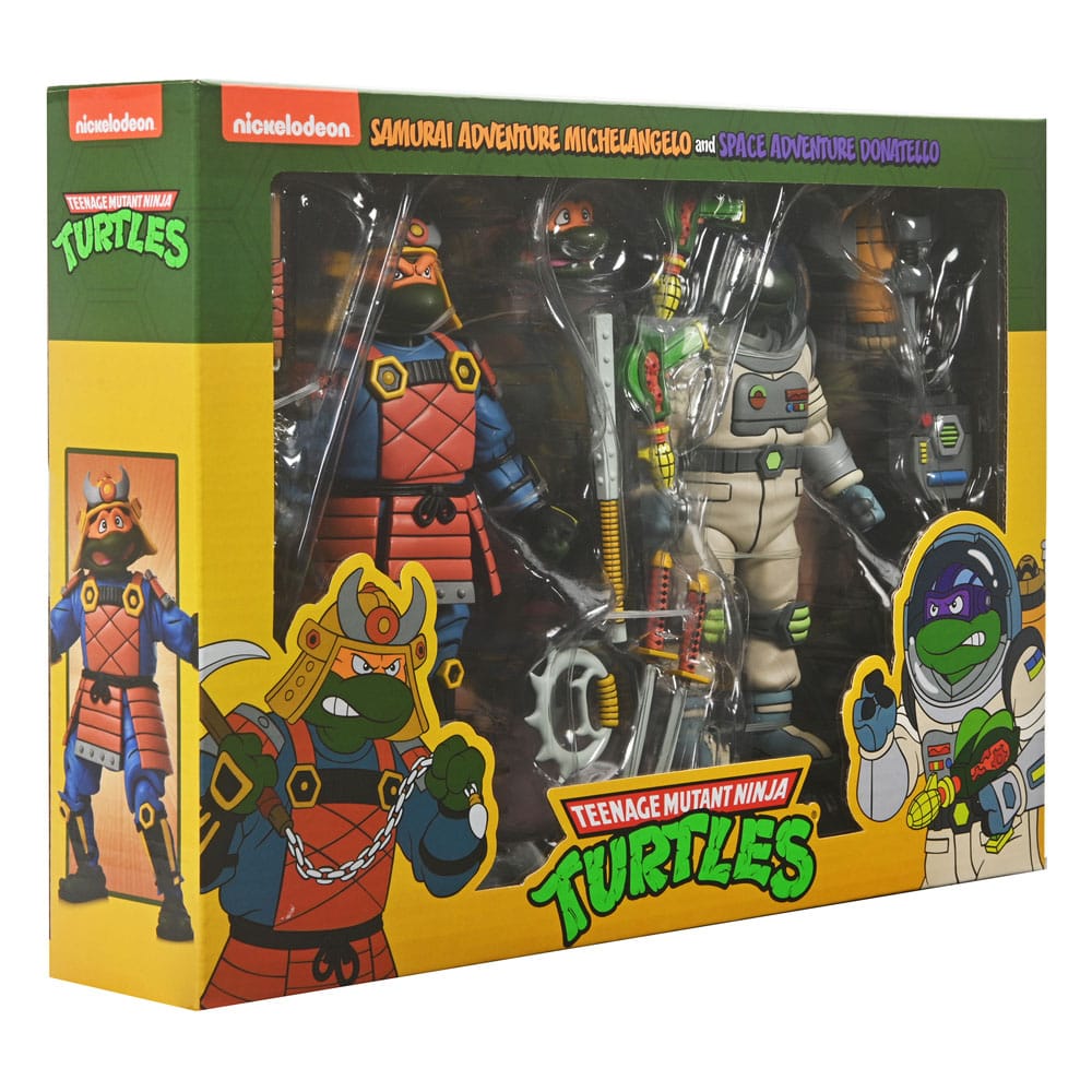 Teenage Mutant Ninja Turtles (Cartoon) Action Figure 2 Pack Space Adventure &amp; Samurai Turtles 18 cm