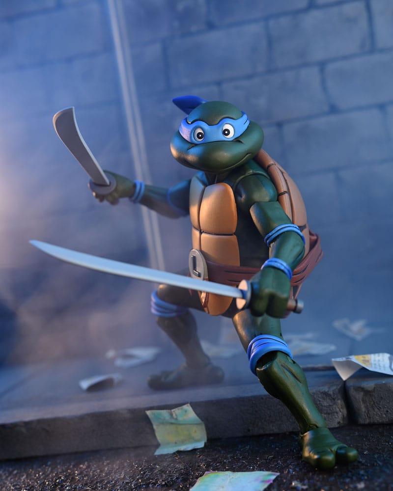 Teenage Mutant Ninja Turtles (Cartone animato) Action Figure Ultimate Leonardo VHS 18 cm