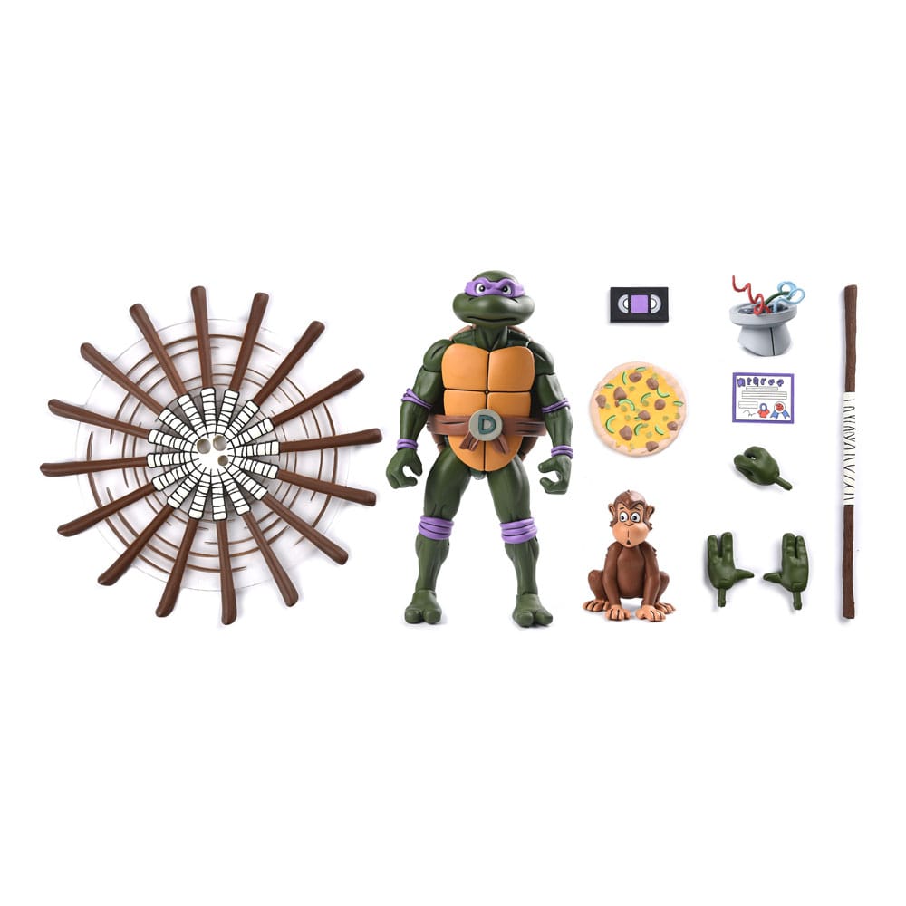 Teenage Mutant Ninja Turtles (Cartone animato) Action Figure Ultimate Donatello VHS 18 cm