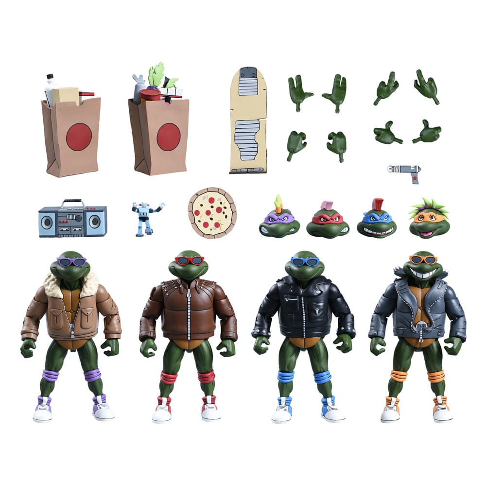 Teenage Mutant Ninja Turtles (Cartone animato) Action Figures 4-Pack Punk Turtles 18 cm
