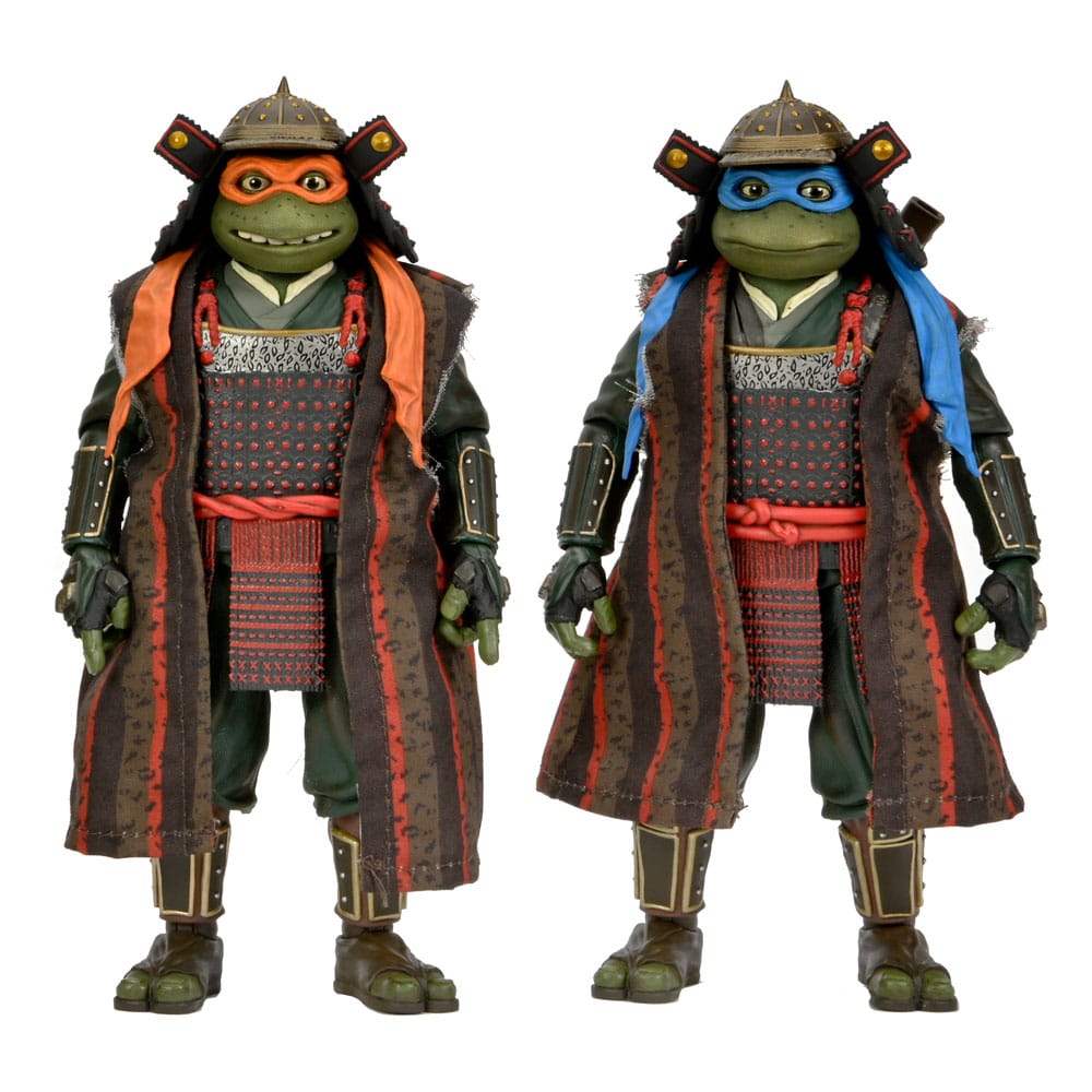 Teenage Mutant Ninja Turtles III Action Figure 2-Pack Leonardo &amp; Michelangelo 18 cm