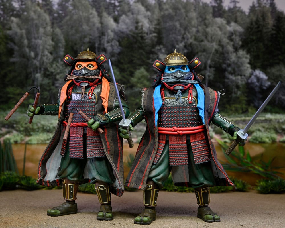 Teenage Mutant Ninja Turtles III Action Figure 2-Pack Leonardo & Michelangelo 18 cm