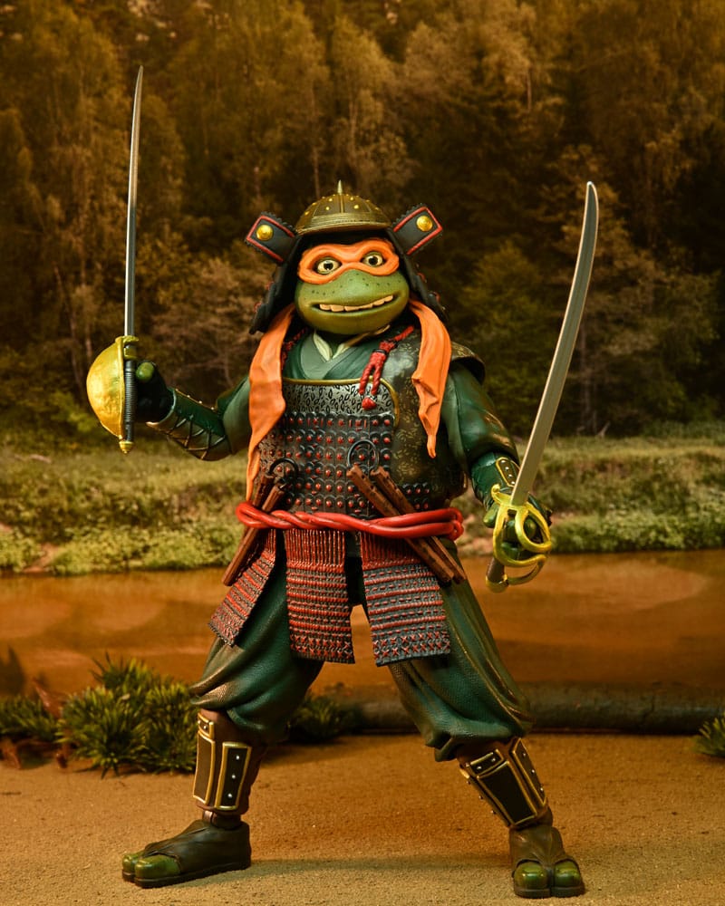 Teenage Mutant Ninja Turtles III Action Figure 2-Pack Leonardo &amp; Michelangelo 18 cm