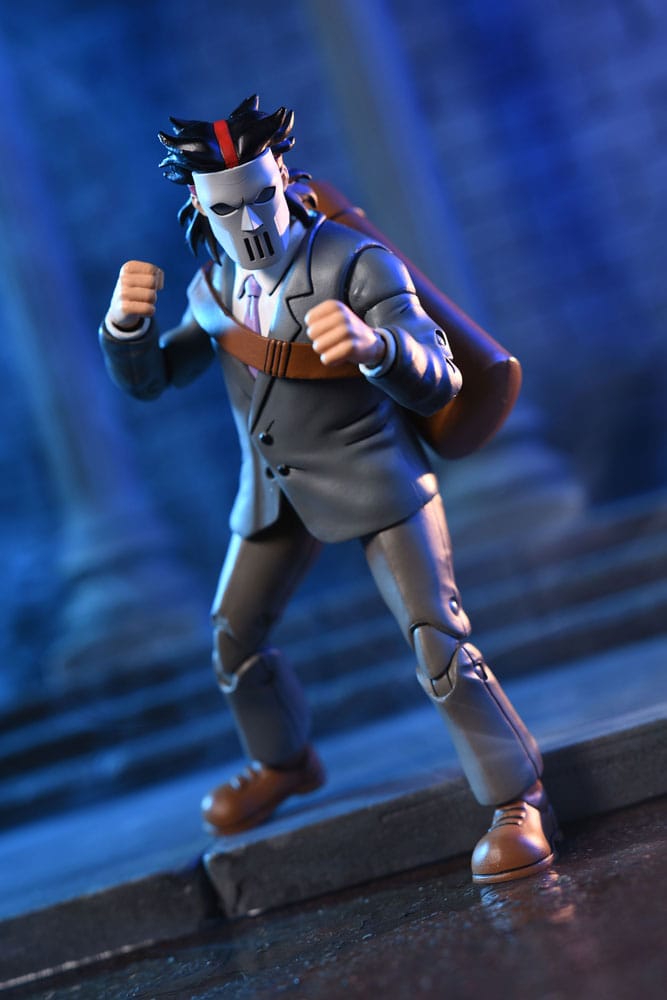 Teenage Mutant Ninja Turtles (Cartone animato) Action Figure 2 Pack Casey Jones in abito da lavoro e Split Foot Soldier 18 cm