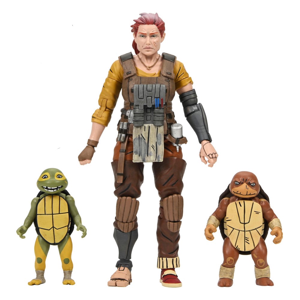 Teenage Mutant Ninja Turtles (The Last Ronin The Lost Years) Action Figure Grammy Abril with Baby Yi &amp; Moja 18 cm